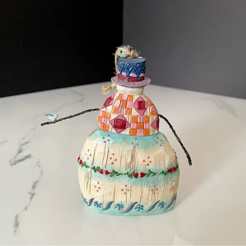 Snowman with Birds Ornament by Jim Shore
